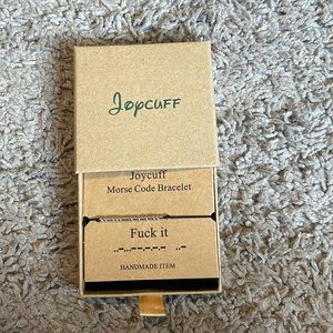 - Nwt Morse code bracelet. “F—-it”